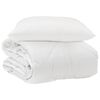 vidaXL Duvet per Tutte le Stagioni con cuscino 2 pz Bianco Microfibra