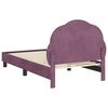 vidaXL Struttura letto bambini con testata Viola 80 x 160 cm Velluto