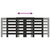 vidaXL Copertura Termosifone Nera 205x21,5x83,5 cm Legno Multistrato