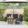 vidaXL Set Divano da Giardino 2 pcs Nero polyrattan