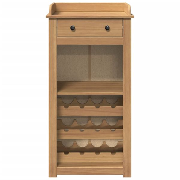 vidaXL Cantinetta per Vini Panama 57x40x111,5cm Legno Massello di Pino