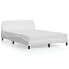vidaXL Giroletto Dover Bianco 137x190 cm in Similpelle