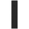 vidaXL Libreria divisoria Rovere Nero 131,5 x 29 x 131,5 cm