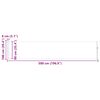 vidaXL Tenda Laterale Retrattile per Patio 100x500 cm Marrone
