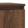vidaXL Credenza Rovere Marrone 29,5x34x76 cm in Legno Multistrato