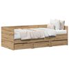 vidaXL Daybed Rovere artigianale 90 x 190 cm Legno multistrato