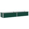 vidaXL Letto rialzato da giardino Verde 160 x 40 x 24 cm