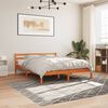 vidaXL Letto senza Materasso Marrone Cera 200x200 cm in Legno di Pino