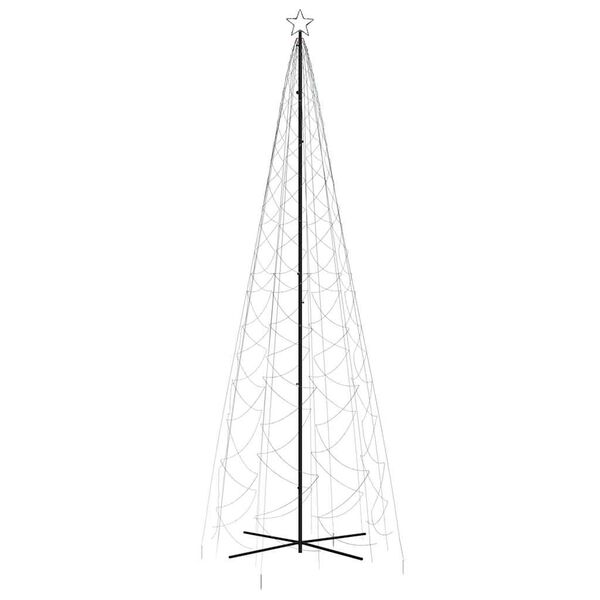 vidaXL Albero di Natale a Cono Colorato 1400 LED 160x500 cm