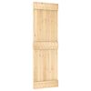 vidaXL Porta Scorrevole con Set Hardware 70x210 cm Legno Massello Pino