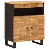 vidaXL Mobile laterale Marrone 60 x 33 x 75 cm Legno di mango massello