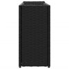 vidaXL Fioriera da Giardino con 2 Vasi Nera 90x20x40 cm in Polyrattan
