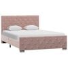 vidaXL Giroletto Rosa in Velluto 120x200 cm