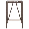 vidaXL Tavolo da Bar da Esterno Marrone 70x70x110 cm in Polyrattan