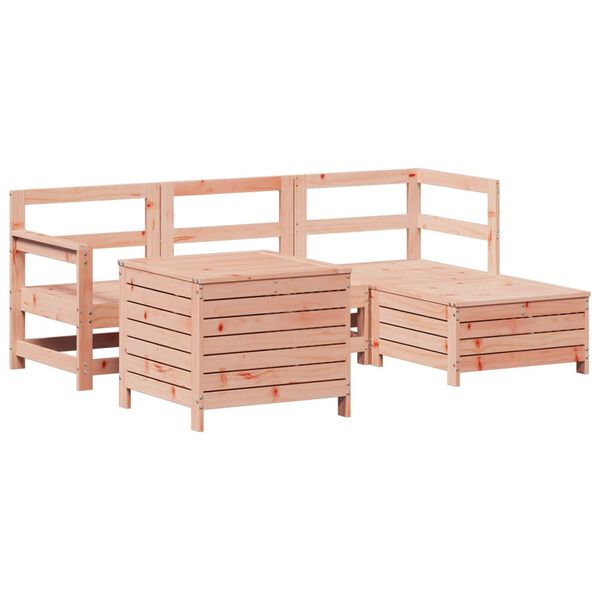 vidaXL Set Divani da Giardino 5 pz in Legno Massello Abete Douglas