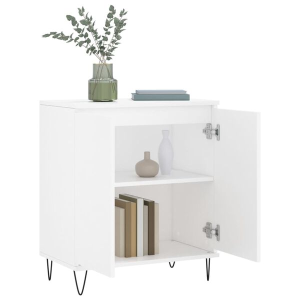 vidaXL Credenza Bianca 60x35x70 cm in Legno Multistrato