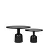 LABEL51 Set Tavolini da Salotto 2 pz Wink Nero