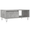 vidaXL Tavolino Salotto Grigio Cemento 90x50x36,5 cm Legno Multistrato