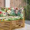vidaXL Cuscino per divano da esterno 3 pcs colorato Poliestere