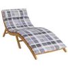 vidaXL Cuscino per Lounger Sole Grigio 178 x 60 x 4 cm Tessuto Oxford