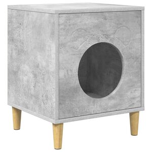vidaXL Casa per Gatti Calcestruzzo 42,5 x 40 x 53 cm Legno multistrato