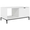 vidaXL Tavolino da salotto Bianco Lucido 90 x 49 x 46 cm