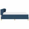 vidaXL Letto a molle con materasso Blu 160 x 200 cm Tessuto