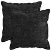 vidaXL Federa 6 pz HOUTEN Antracite 35 x 35 cm Tessuto Chenille