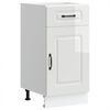 vidaXL Base da Cucina Kalmar Bianco Lucido in Legno Multistrato