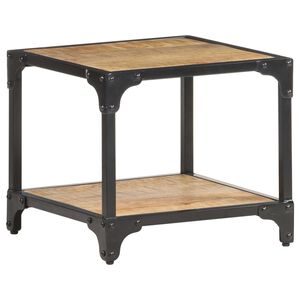 vidaXL Tavolino da Salotto 40x40x36 cm Legno Massello di Mango Grezzo
