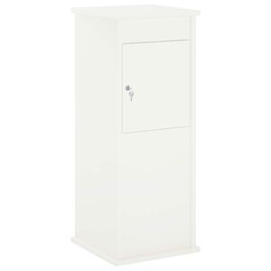 vidaXL cassetta postalepastkastei Bianco 40 x 40 x 100 cm Acciaio