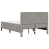 vidaXL Struttura letto con materasso Grigio chiaro 120 x 190 cm