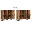vidaXL Credenza Legno vecchio 90 x 34 x 80 cm Legno multistrato