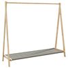 vidaXL Appendiabiti con Ripiani 106x34x102 cm in Bamb&ugrave;