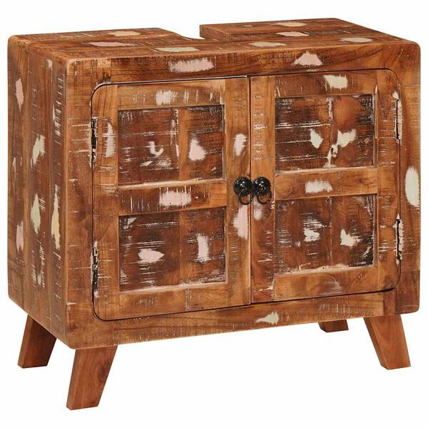 vidaXL Mobile da Bagno Legno di recupero solido e legno ingegnerizzato