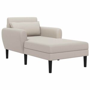 vidaXL Chaise longue Avena Velluto granulato