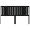 vidaXL Testiera per Letto Nera 165,5x4x100cm in Legno Massello di Pino