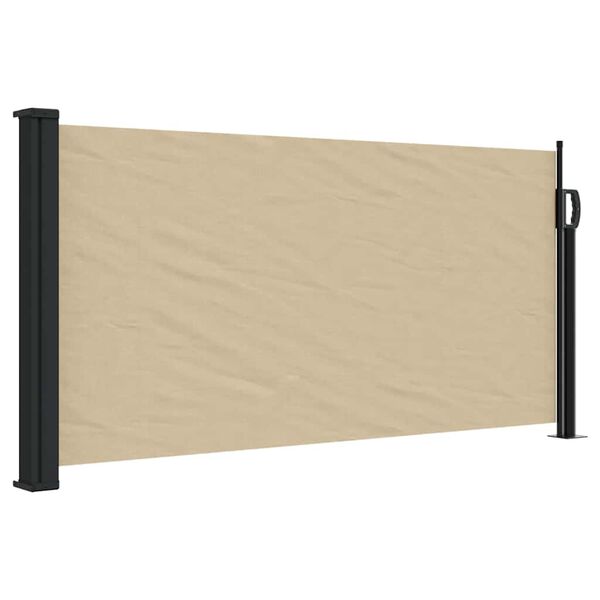 vidaXL Tenda da Sole Laterale Retrattile Beige 100x300 cm