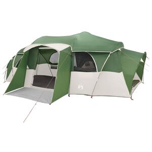 vidaXL Tenda familiare con telo da pioggia resistente all'acqua Verde