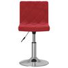 vidaXL Sgabello da Bar Rosso Vino in Velluto