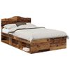 vidaXL Struttura del letto Legno vecchio 135 x 190 cm Pino massello
