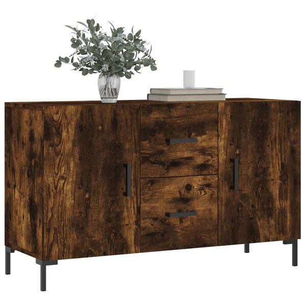 vidaXL Credenza Rovere Fumo 100x36x60 cm in Legno Multistrato