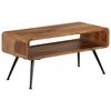 vidaXL Tavolino da Salotto in Legno Massello di Acacia 95x40x45 cm