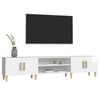 vidaXL Mobile Porta TV Bianco Lucido 180x31,5x40 cm Legno Multistrato