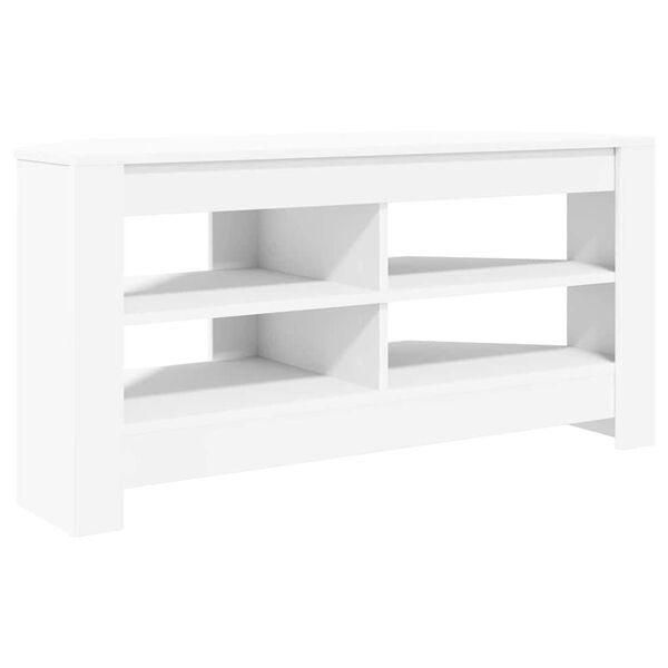 vidaXL MobileTVAngolare Bianco 102 x 40,5 x 45 cm Legno multistrato