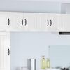 vidaXL Mobile da cucina con porta 2 pcs Bianco Lucido 60 x 31 x 40 cm