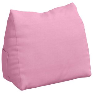 vidaXL Cuscino per Schiena Rosa 60 x 20 x 50 cm Tessuto