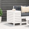 vidaXL Poggiapiedi da Giardino Bianco 62x31,5x52cm Legno Massello Pino