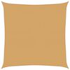 vidaXL Vela Parasole 160 g/m&sup2; Quadrata Sabbia 7x7 m in HDPE