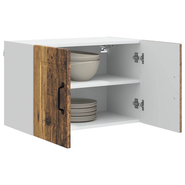 vidaXL Mobile da cucina con porta 2 pcs Legno vecchio 60 x 31 x 40 cm